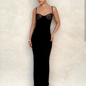 Elegant Black Lace Dress